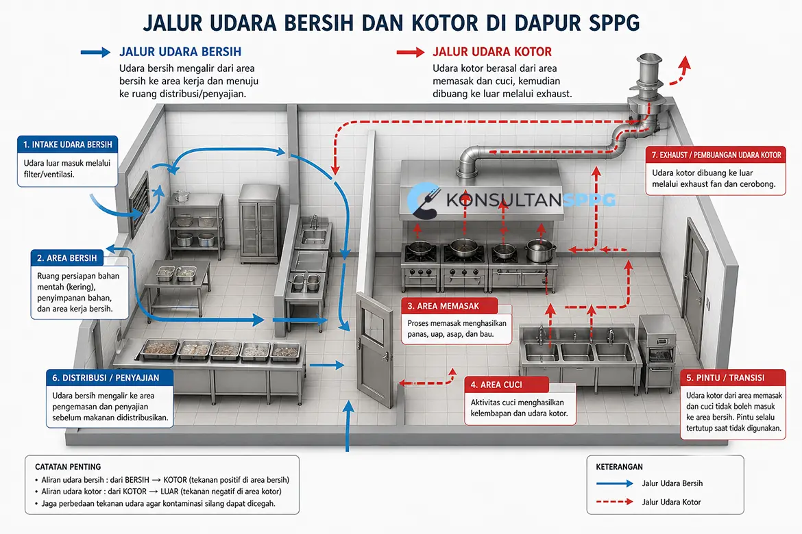 Sirkulasi Udara di Dapur MBG